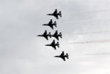 All 6 Thunderbirds in flight